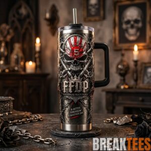 Skull Inspired 40oz Tumbler with Handle