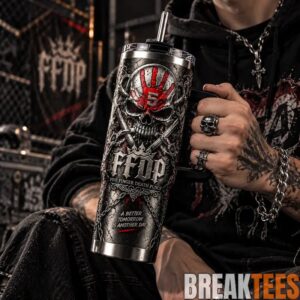 Skull Inspired 40oz Tumbler with Handle 1