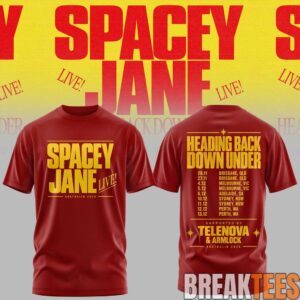 Spacey Jane Heading Back Down Under Australian Tour T-Shirt