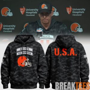 Special Edition Hoodie Coach Todd Monken Cleveland Browns 2026 Salute to Service 1