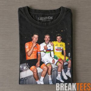 Tadej Pogacar, Brandon McNulty and Mathieu van der Poel Smoking Tee