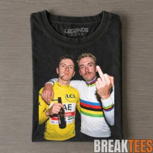Tadej Pogacar, Brandon McNulty and Mathieu van der Poel Smoking Tee 2