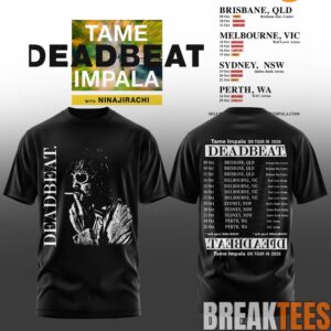 Tame Impala Deadbeat Tour AUS 2026 Special T-Shirt 1