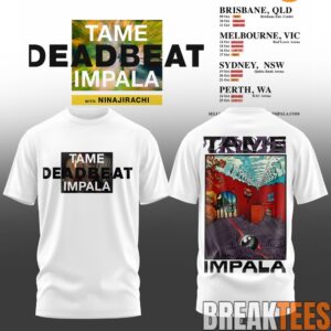 Tame Impala Deadbeat Tour AUS 2026 Special T-Shirt 2