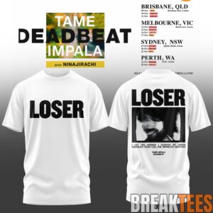 Tame Impala Deadbeat Tour AUS 2026 Special T-Shirt 4