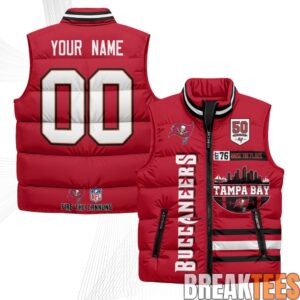 Tampa Bay Buccaneers Raise the Flags Custom Puffer Vest 1