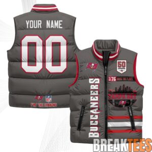 Tampa Bay Buccaneers Raise the Flags Custom Puffer Vest 2
