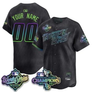 Tampa Bay Rays 2026 AL Champions Custom Baseball Jersey 2