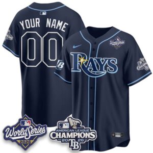 Tampa Bay Rays 2026 AL Champions Custom Baseball Jersey 3