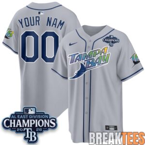 Tampa Bay Rays 2026 AL East Champs Custom Baseball Jersey 3