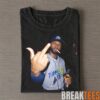 Tampa Bay Rays Drew Rasmussen Smoking, Holding a Bottle and Middle Finger T-Shirt