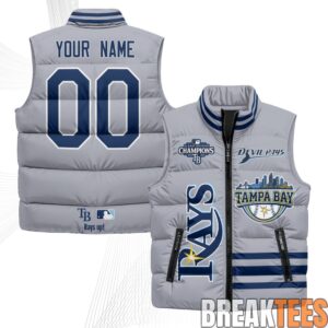 Tampa Bay Rays Devil Rays Custom Puffer Vest 2