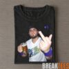 Tampa Bay Rays Drew Rasmussen Smoking, Holding a Bottle and Middle Finger T-Shirt