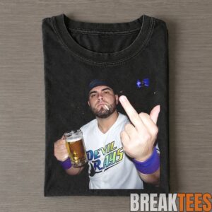 Tampa Bay Rays Jonathan Aranda Smoking, Holding Beer and Middle Finger T-Shirt