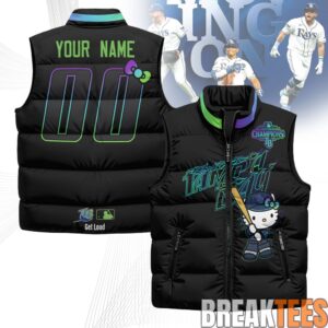 Tampa Bay Rays x Hello Kitty 2026 AL East Champs Custom Puffer Vest 2