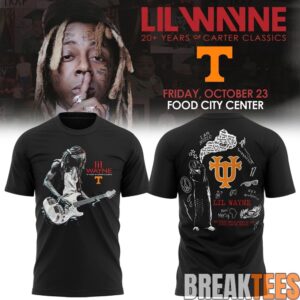 Tennessee Volunteers x Lil Wayne 20 Years of Carter Classics Tour T-shirt