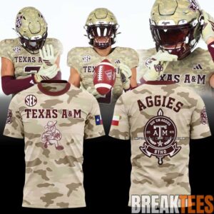 Texas A&M Aggies Honor & Support Strategy T-Shirt