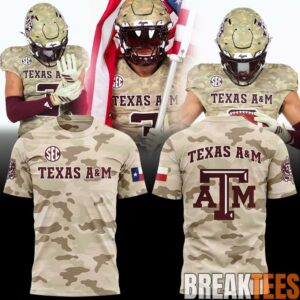 Texas A&M Aggies Honor & Support Strategy T-Shirt 1