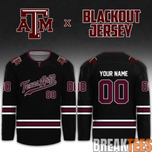Texas A&M Hockey 2026 Blackout Limited Personalized Jersey