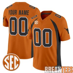 Texas Longhorns 1990 Throwback Custom Football Jersey