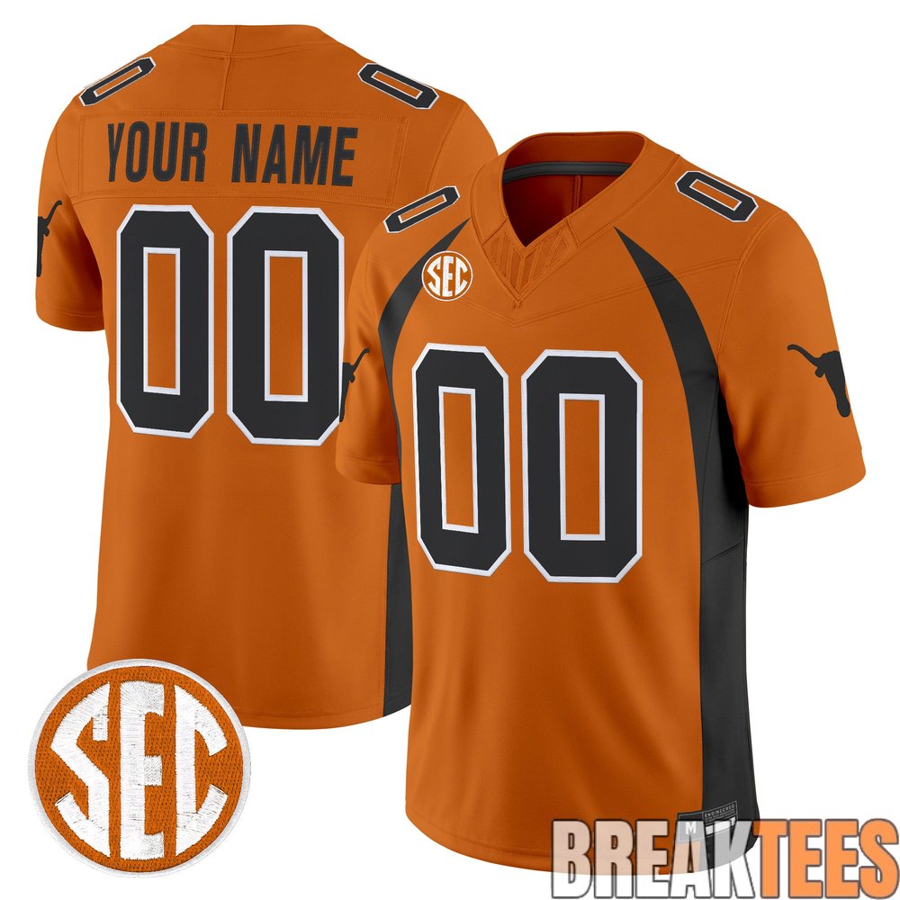 Texas Longhorns 1990 Throwback Custom Football Jersey Texas Longhorns 1990 Throwback Custom Football Jersey