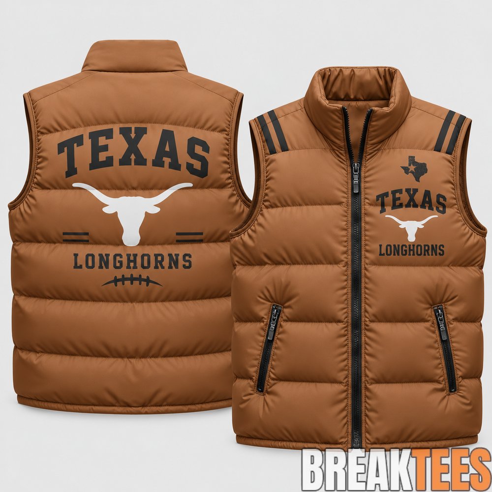 Texas Longhorns 2026 Military Appreciation Puffer Vest Texas Longhorns 2026 Military Appreciation Puffer Vest