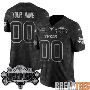 Texas Longhorns 2026 Salute to Service Custom Football Jersey 1