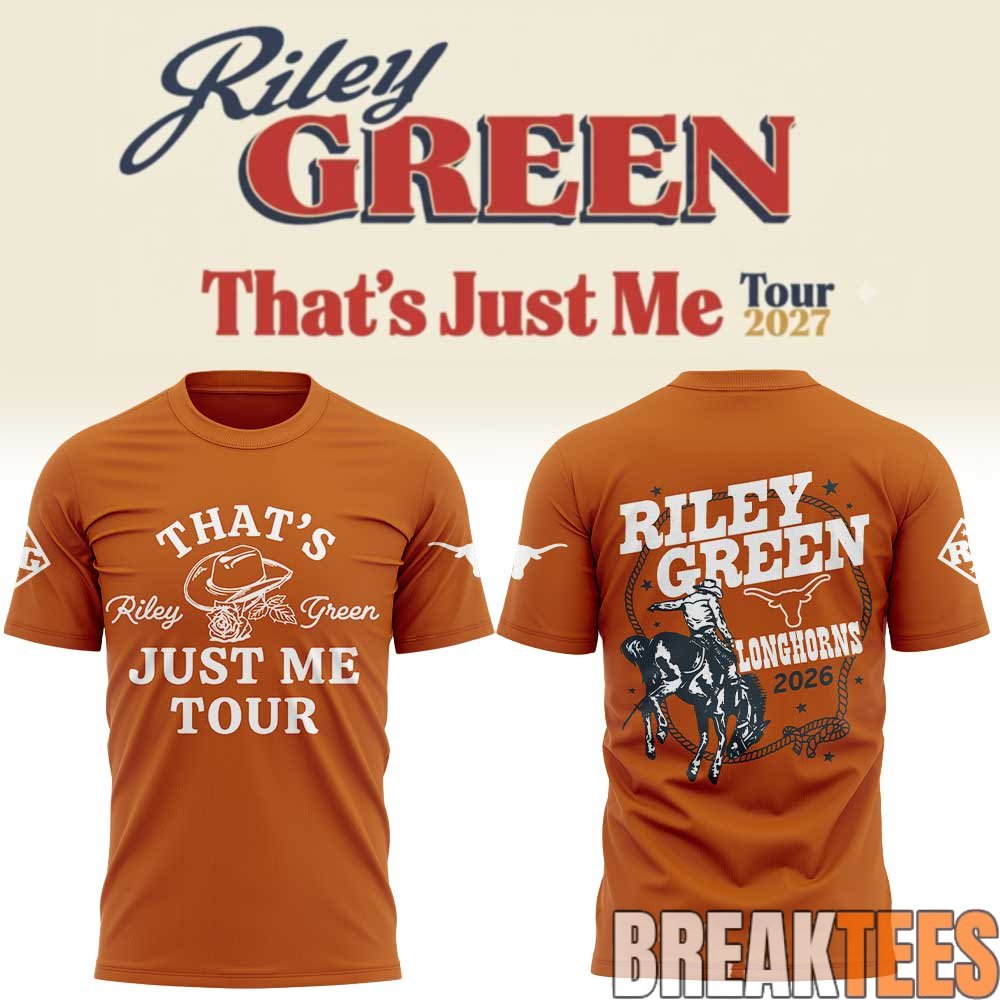 Texas Longhorns x Riley Green “That’s Just Me Tour” Shirt Texas Longhorns x Riley Green “That’s Just Me Tour” Shirt