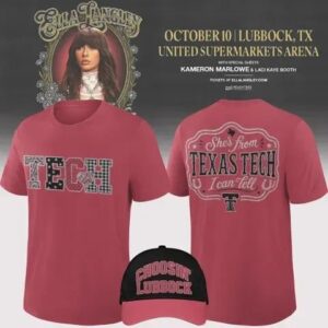 Texas Tech Red Raiders x Ella Langley The Dandelion Tour Exclusive T-Shirt 4