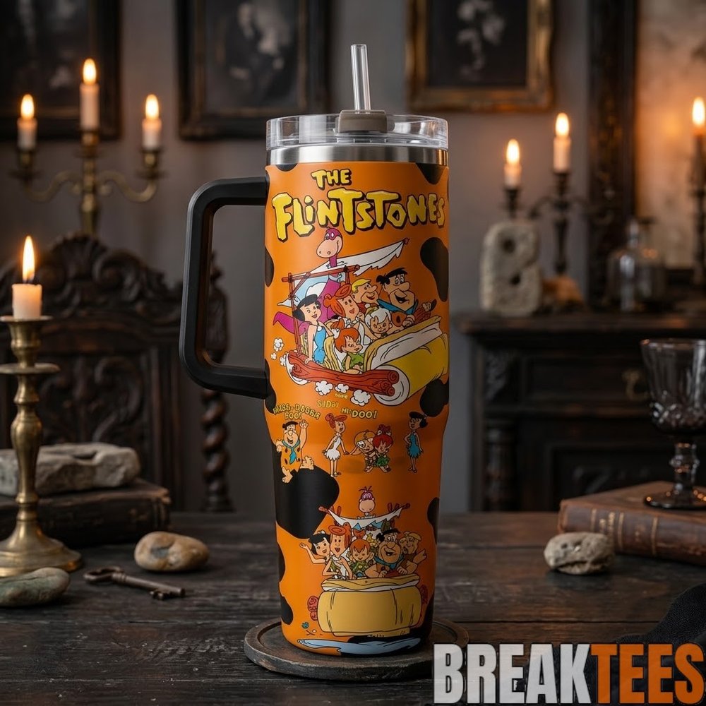 The Flintstones Tumbler 40oz – Cartoon Vintage Drinkware The Flintstones Tumbler 40oz – Cartoon Vintage Drinkware
