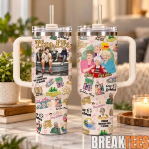 The Golden Girls 40oz Tumbler with Handle & Straw - Stay Golden TV Show Inspired 1
