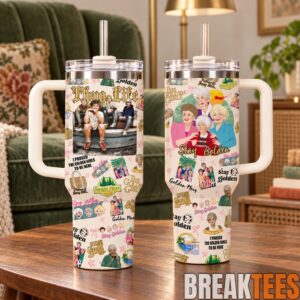 The Golden Girls 40oz Tumbler with Handle & Straw - Stay Golden TV Show Inspired 3