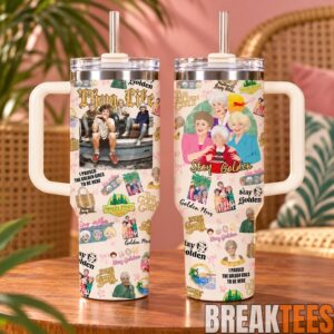 The Golden Girls 40oz Tumbler with Handle & Straw - Stay Golden TV Show Inspired 5