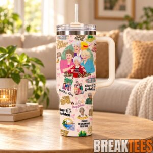 The Golden Girls 40oz Tumbler with Handle & Straw - Stay Golden TV Show Inspired 6