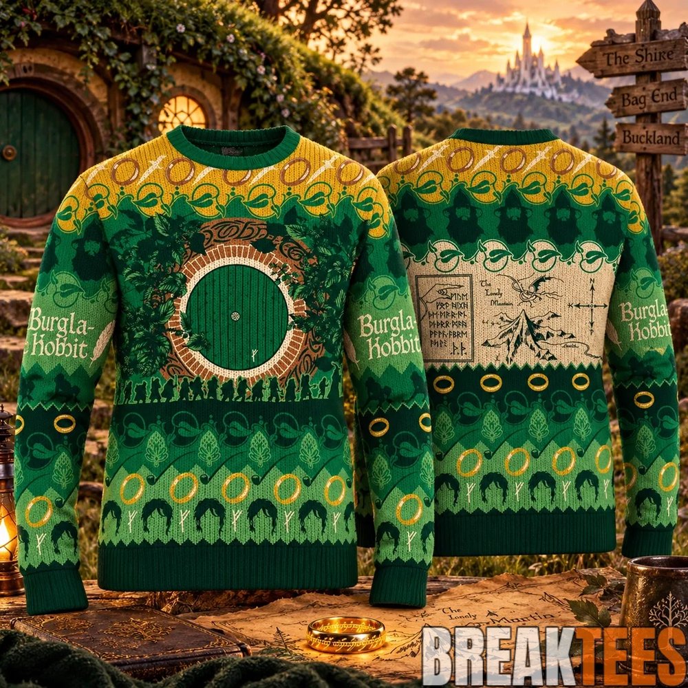 The Lord of the Rings The Shire Ugly Christmas Sweater The Lord of the Rings The Shire Ugly Christmas Sweater