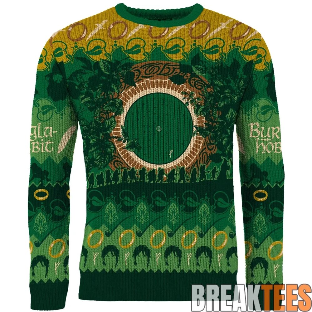 The Lord of the Rings The Shire Ugly Christmas Sweater The Lord of the Rings The Shire Ugly Christmas Sweater