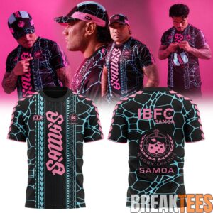 Toa Samoa Rugby 2026 Captain’s Run Turtle Shell Pattern T-Shirt
