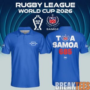 Toa Samoa Rugby League World Cup 2026 Polo Shirt 1