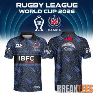 Toa Samoa Rugby League World Cup 2026 Polo Shirt 7