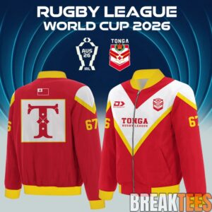 Tonga Rugby League World Cup 2026 Bomber Jacket 2