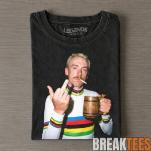 UAE Team Emirates Brandon McNulty Racing Smoking Middle Finger Tee 1