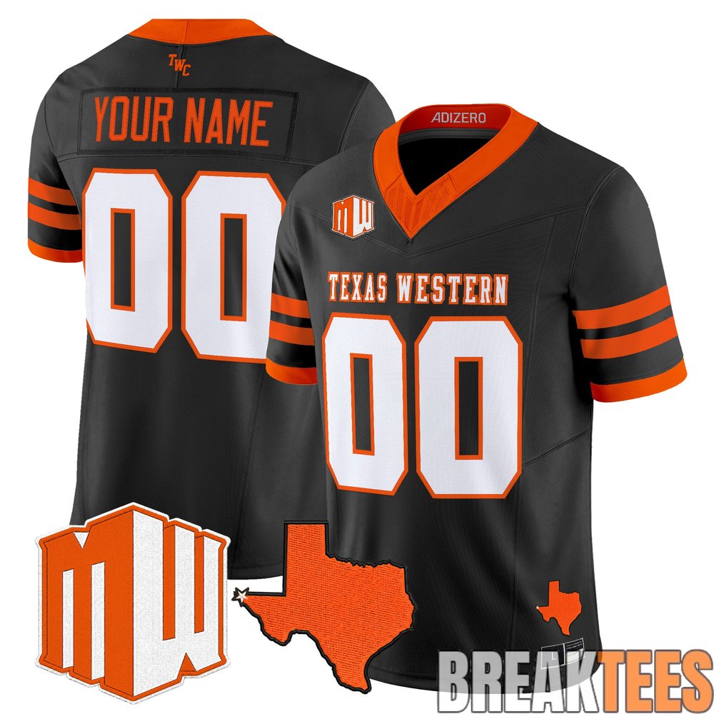 UTEP Miners 2026 Going Dark in the Sun City Custom Football Jersey UTEP Miners 2026 Going Dark in the Sun City Custom Football Jersey
