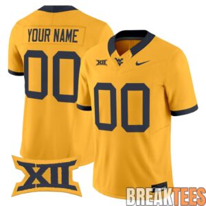 West Virginia Mountaineers 2026 Custom Football Jersey 3