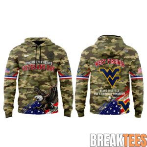 West Virginia Mountaineers Commemorating Veterans Day 2026 Hoodie 1