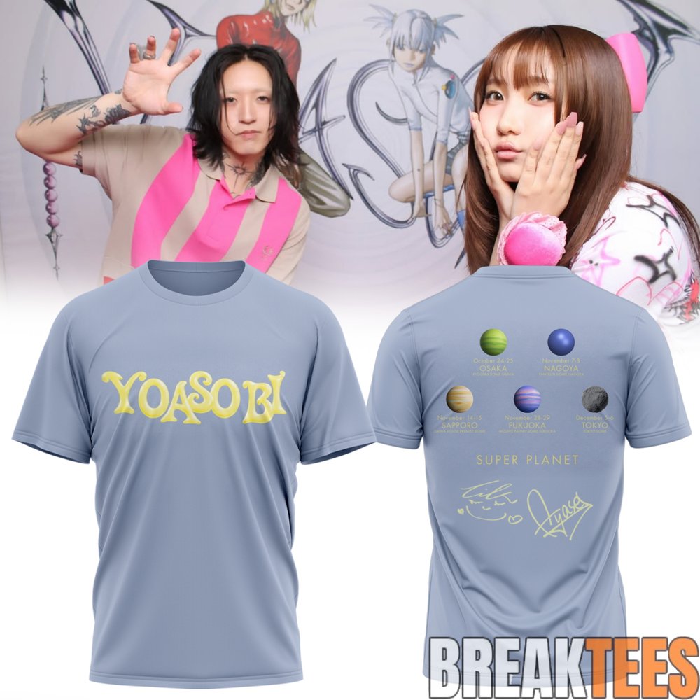YOASOBI 10-CITY DOME & STADIUM TOUR Super Planet T-Shirt YOASOBI 10-CITY DOME & STADIUM TOUR Super Planet T-Shirt