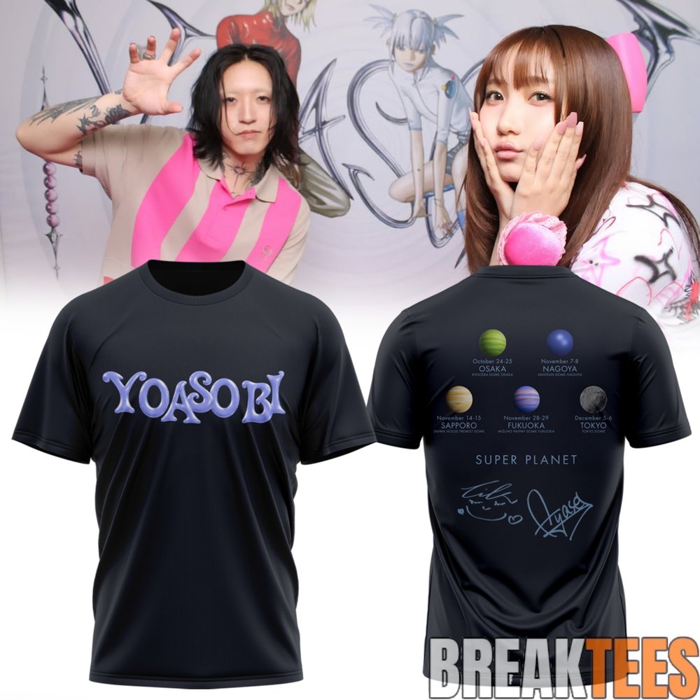 YOASOBI 10-CITY DOME & STADIUM TOUR Super Planet T-Shirt YOASOBI 10-CITY DOME & STADIUM TOUR Super Planet T-Shirt