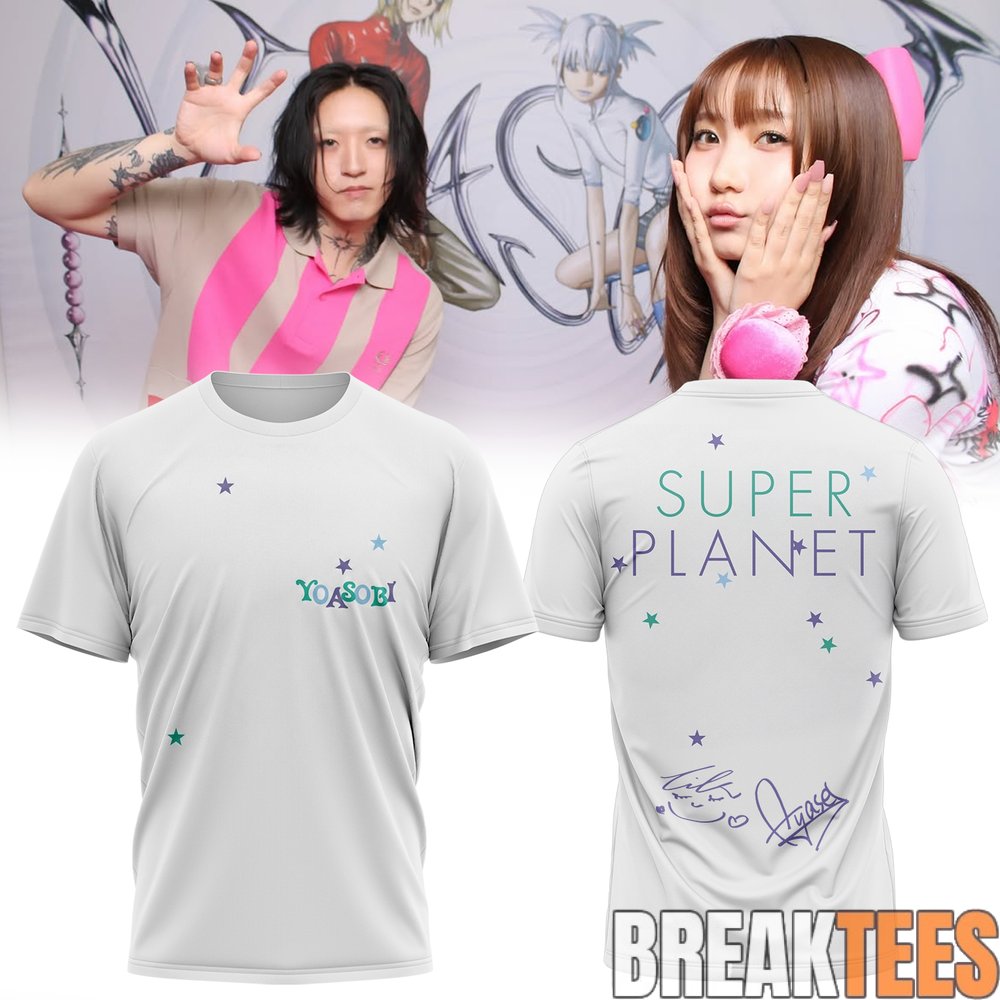YOASOBI 10-CITY DOME & STADIUM TOUR Super Planet T-Shirt YOASOBI 10-CITY DOME & STADIUM TOUR Super Planet T-Shirt