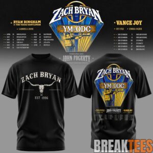 Zach Bryan 2027 Young Manhood and Other Donatable Organs Tour T-Shirt