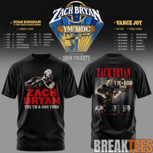 Zach Bryan 2027 Young Manhood and Other Donatable Organs Tour T-Shirt 1