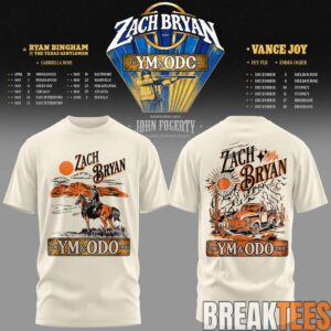 Zach Bryan 2027 Young Manhood and Other Donatable Organs Tour T-Shirt 3